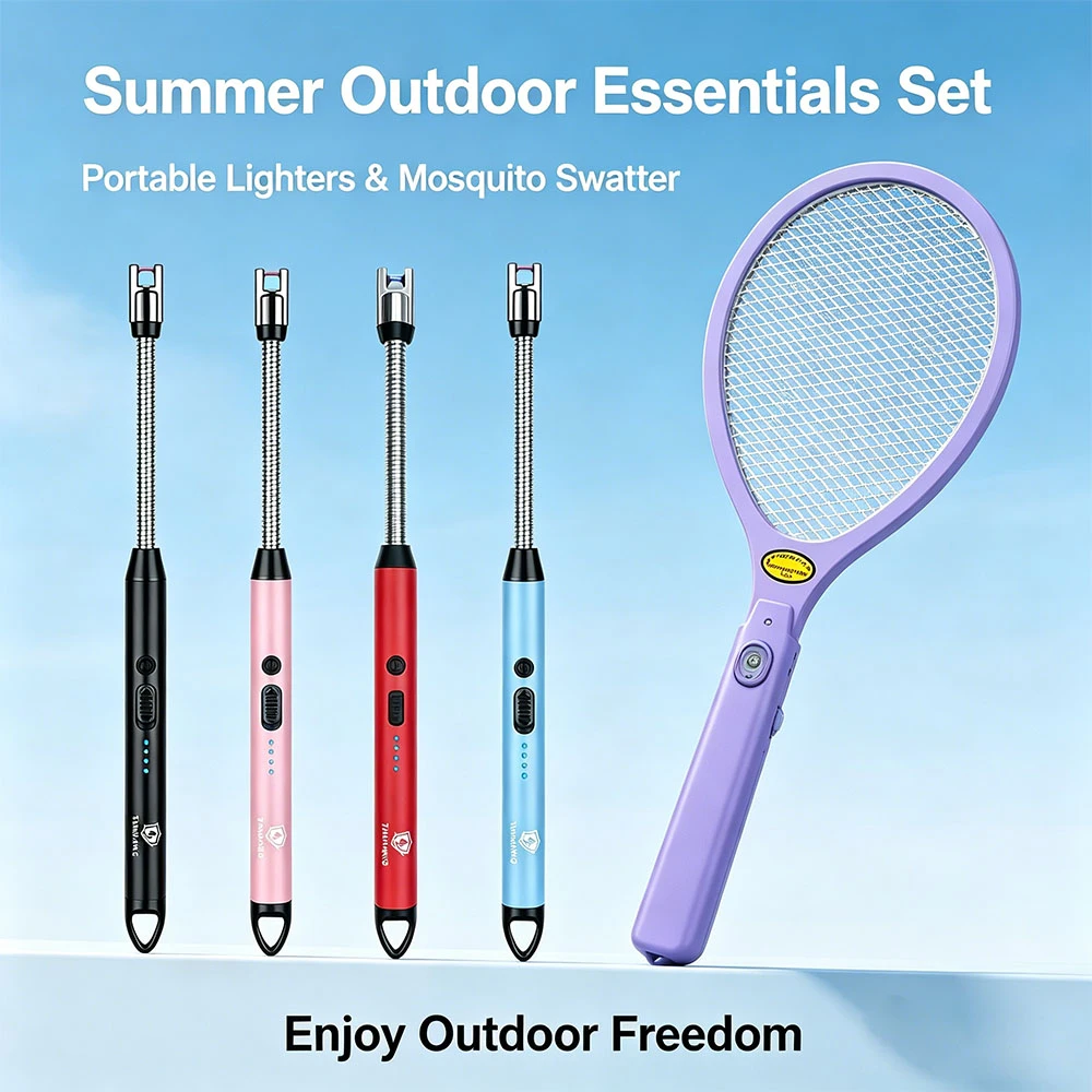 campingno worry set in summer of electric lighter and mosquito swatter campingno worry set in summer of electric lighter and mosquito swatter
